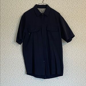 G.H. Bass & Co. Dark Blue Button-Up Shirt